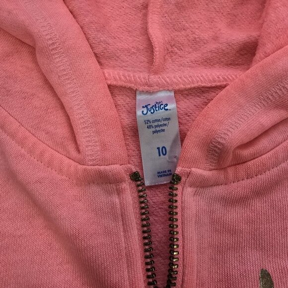 Justice Shirt Bundle Lot Of 3 Lightweight Hooded Tops Pullover Gymnast Size 10 - Picture 9 of 9